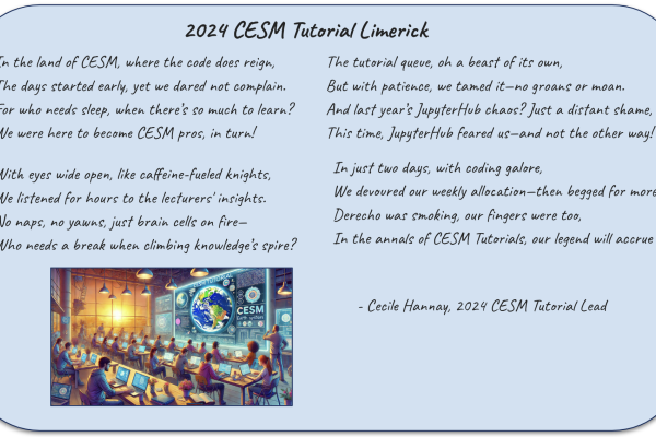 CESM Tutorial Limerick