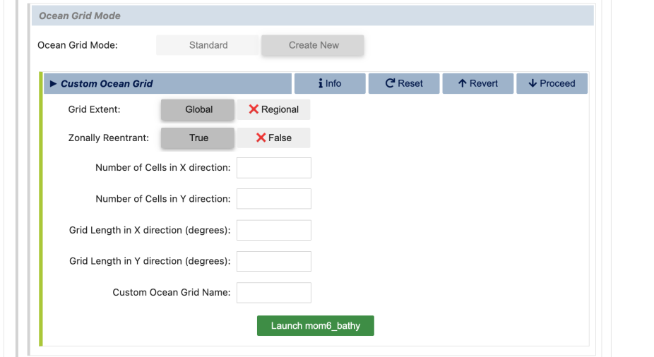 custom ocean grid cell